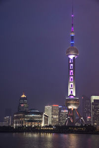 Night view - shanghai oriental pearl tower