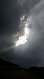 Scenic view of landscape against cloudy sky