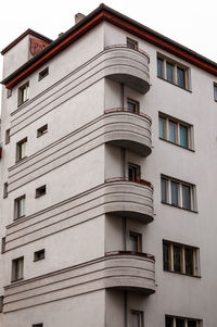 Low angle view of building against clear sky