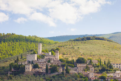 View of lizori old village in umbria