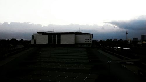 Built structures against the sky