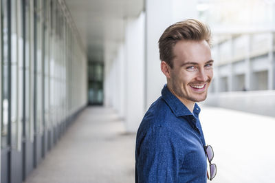 Portrait of a smiling young man