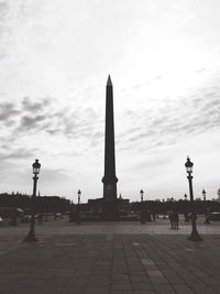 Building against cloudy sky