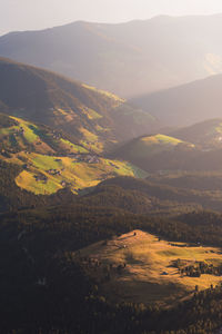 High angle view of landscape against sky