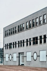 Low angle view of building against clear sky