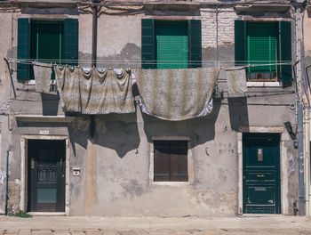 Facade of old building