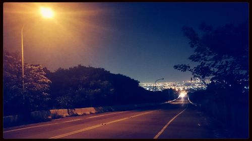 Road passing through landscape