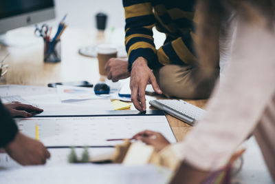 Business people working at desk in office