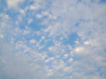 Low angle view of clouds in sky
