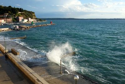 Scenic view of sea against sky