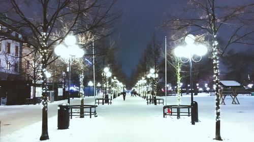 View of snow covered landscape