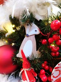 Close-up of christmas tree