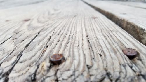 Full frame shot of wooden bench