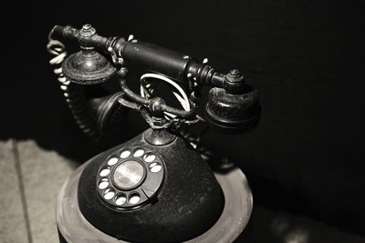 Close-up of telephone