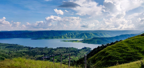 Panoramic view of landscape against sky