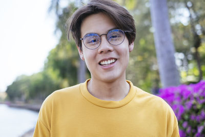 Portrait of smiling young man