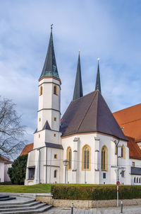 Exterior of building against sky in city