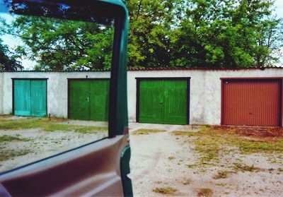 Built structure with trees in background
