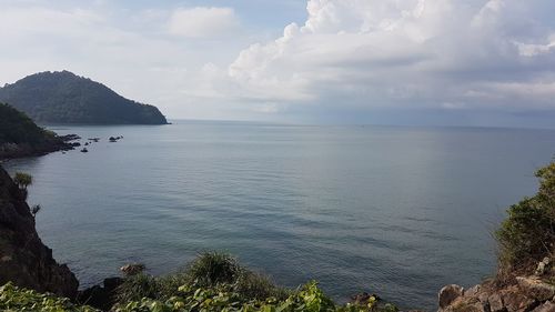 Scenic view of sea against sky