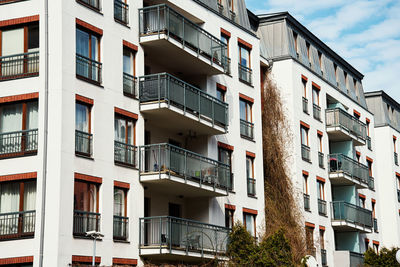 Modern residential complex in gdansk, poland. living house facade