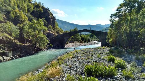 Scenic view of river against sky