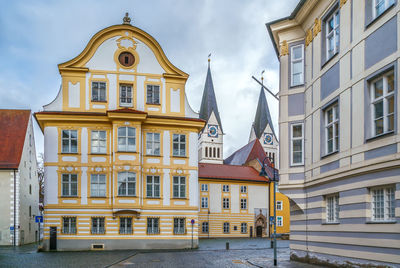 Low angle view of building against sky