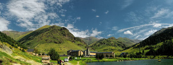Panoramic view of landscape against sky