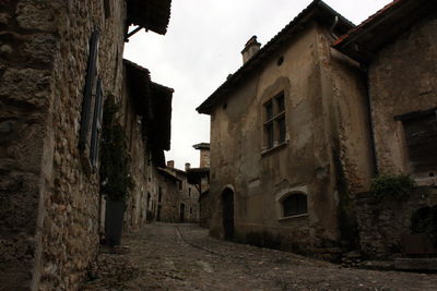 Low angle view of built structure against sky