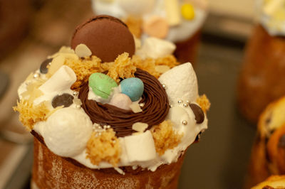 Close-up of chocolate cake