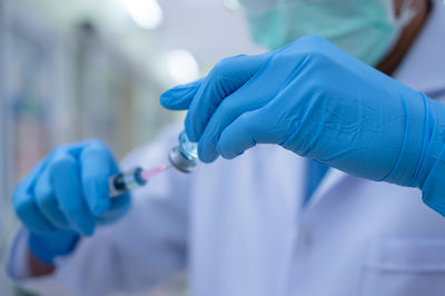 Close-up of human hand