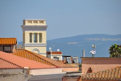 Building against blue sky