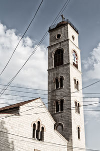 Low angle view of building against sky