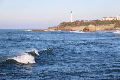 Scenic view of sea against sky