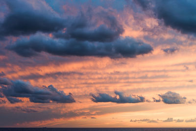 Scenic view of sky during sunset