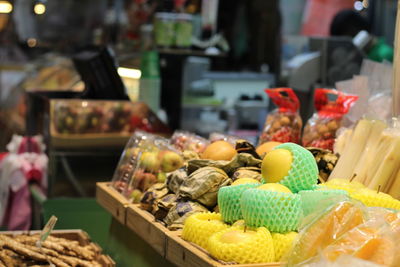 Close-up of vegetables for sale in market