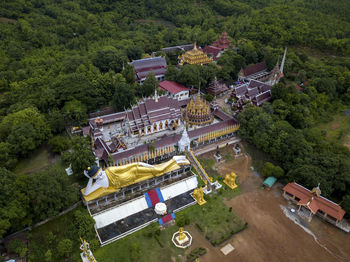 High angle view of buildings