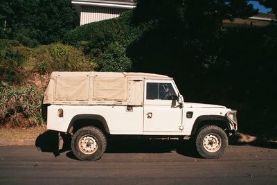 Car parked on road