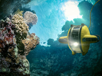 Robot submarine underwater