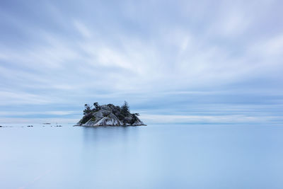 A rock island stillness