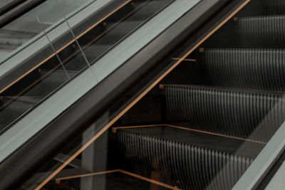 Full frame shot of escalator