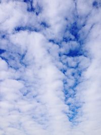 Low angle view of cloudy sky