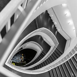 Full frame shot of spiral staircase