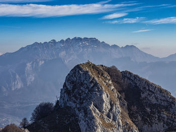 View of mount resegone from corni di canzo