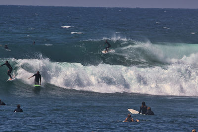 People in sea