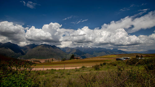 Scenic view of landscape against sky