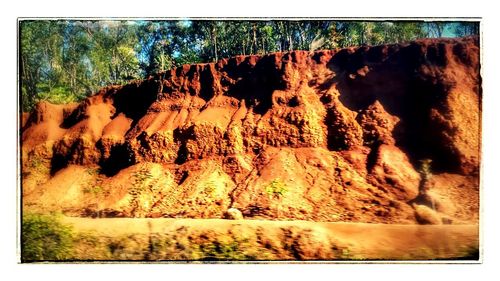 Rocks in sea