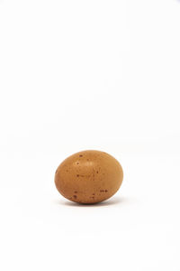 Close-up of apple against white background