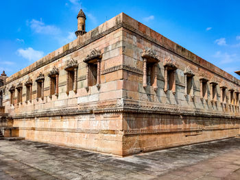 Low angle view of historical building against sky