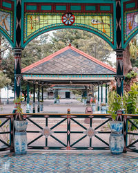 Entrance of building