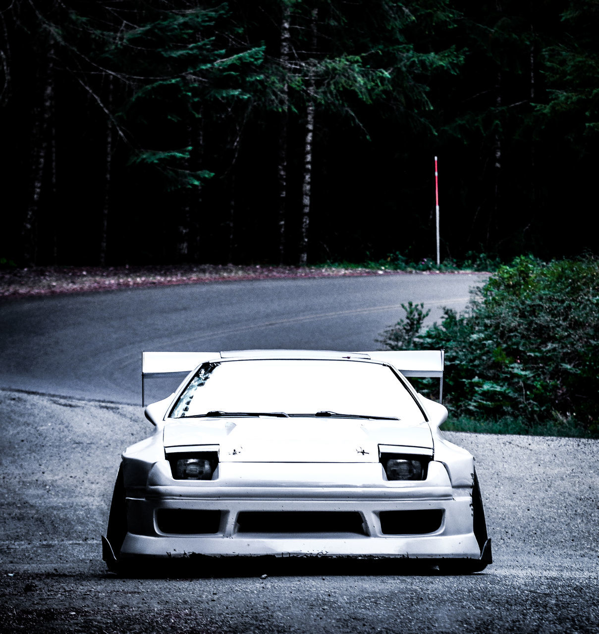 VIEW OF CAR ON ROAD